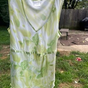 Fashion Bug Women's Green Sleeveless Top